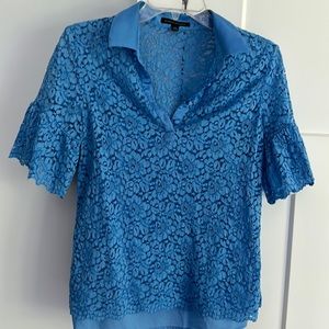 Work blouse baby blue